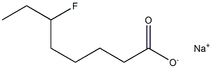 6-Fluorooctanoic acid sodium salt Struktur