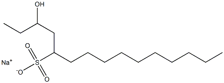 3-Hydroxypentadecane-5-sulfonic acid sodium salt Struktur