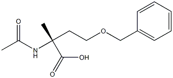 (R)-2-(Acetylamino)-4-(benzyloxy)-2-methylbutyric acid Struktur