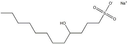 4-Hydroxydodecane-1-sulfonic acid sodium salt Struktur