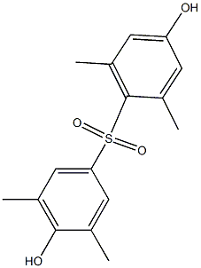 4,4'-Dihydroxy-2,3',5',6-tetramethyl[sulfonylbisbenzene] Struktur