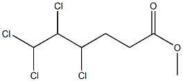 4,5,6,6-Tetrachlorohexanoic acid methyl ester Struktur