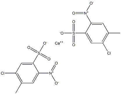 Bis(5-chloro-4-methyl-2-nitrobenzenesulfonic acid)calcium salt Struktur