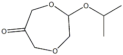 2-Isopropoxy-1,4-dioxepan-6-one Struktur