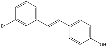 4-[(E)-2-(3-Bromophenyl)ethenyl]phenol Struktur