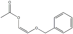 Acetic acid (Z)-2-(benzyloxy)vinyl ester Struktur