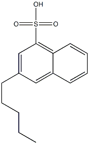 3-Pentyl-1-naphthalenesulfonic acid Struktur