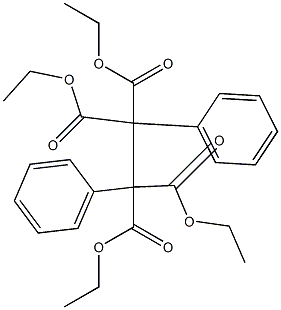 1,2-Diphenylethane-1,1,2,2-tetracarboxylic acid tetraethyl ester Struktur