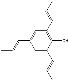 2,4,6-Tri(1-propenyl)phenol Struktur