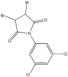 N-(3,5-Dichlorophenyl)-2,3-dibromosuccinimide Struktur