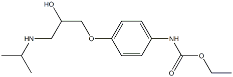 [4-[2-Hydroxy-3-(isopropylamino)propoxy]phenyl]carbamic acid ethyl ester Struktur