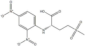 (S)-2-[(2,4-Dinitrophenyl)amino]-4-methylsulfonylbutanoic acid Struktur