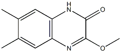 6,7-Dimethyl-3-methoxyquinoxalin-2(1H)-one Struktur