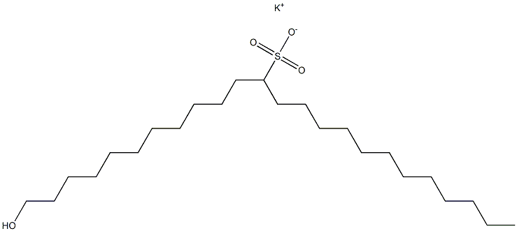 1-Hydroxytetracosane-12-sulfonic acid potassium salt Struktur