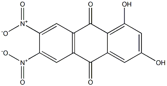 1,3-Dihydroxy-6,7-dinitroanthraquinone Struktur