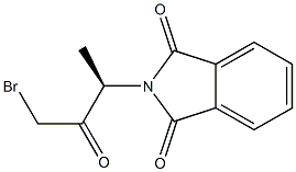 (+)-N-[(R)-3-Bromo-1-methyl-2-oxopropyl]phthalimide Struktur