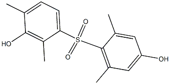 3,4'-Dihydroxy-2,2',4,6'-tetramethyl[sulfonylbisbenzene] Struktur