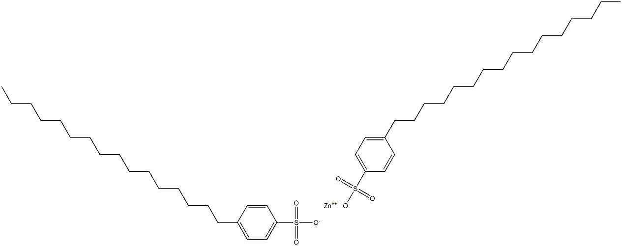 Bis(4-hexadecylbenzenesulfonic acid)zinc salt Struktur