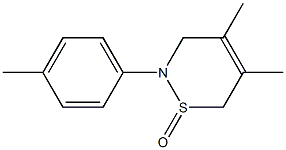 2-(4-Methylphenyl)-4,5-dimethyl-3,6-dihydro-2H-1,2-thiazine 1-oxide Struktur