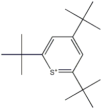 2,4,6-Tri-tert-butylthiopyrylium Struktur