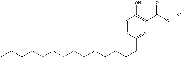 3-Tetradecyl-6-hydroxybenzoic acid potassium salt Struktur