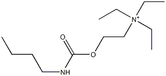 2-[[(Butylamino)carbonyl]oxy]-N,N,N-triethylethanaminium Struktur