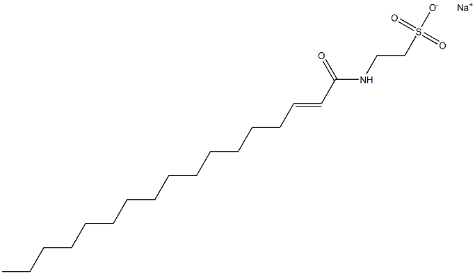 N-(2-Heptadecenoyl)taurine sodium salt Struktur