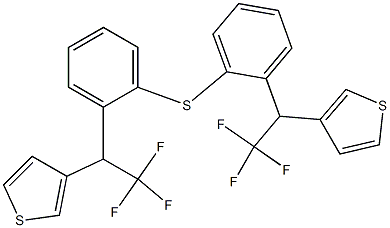 [2,2,2-Trifluoro-1-(3-thienyl)ethyl]phenyl sulfide Struktur