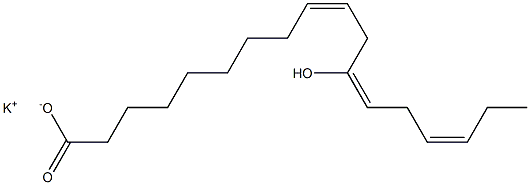 12-Hydroxylinoleic acid potassium salt Struktur