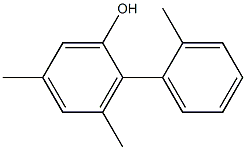 3,5-Dimethyl-2-(2-methylphenyl)phenol Struktur