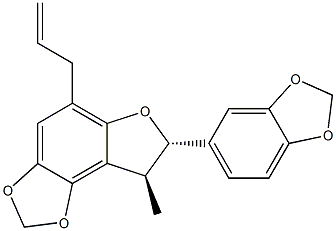 (7S,8S)-7,8-Dihydro-5-(2-propenyl)-8-methyl-7-(1,3-benzodioxol-5-yl)furo[3,2-e]-1,3-benzodioxole Struktur