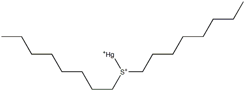 (Dioctylsulfonio)mercury(I) Struktur