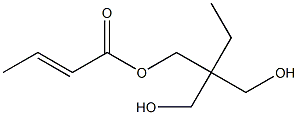 Crotonic acid 2,2-bis(hydroxymethyl)butyl ester Struktur