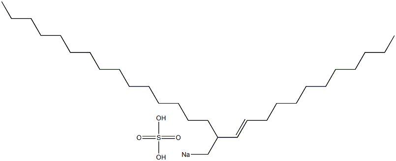 Sulfuric acid 2-(1-dodecenyl)heptadecyl=sodium ester salt Struktur