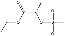 [S,(-)]-2-[(Methylsulfonyl)oxy]propionic acid ethyl ester Struktur