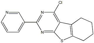 4-Chloro-5,6,7,8-tetrahydro-2-(3-pyridinyl)[1]benzothieno[2,3-d]pyrimidine Struktur