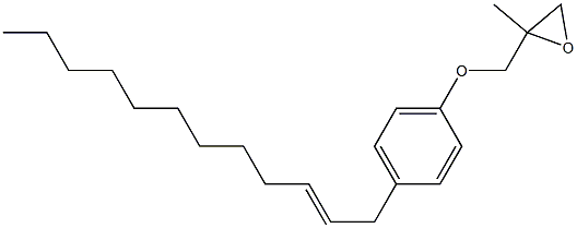 4-(2-Dodecenyl)phenyl 2-methylglycidyl ether Struktur