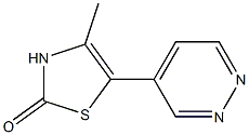 4-Methyl-5-(4-pyridazinyl)thiazol-2(3H)-one Struktur