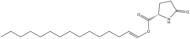 (S)-5-Oxopyrrolidine-2-carboxylic acid 1-pentadecenyl ester Struktur