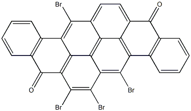 5,6,7,13-Tetrabromo-8,16-pyranthrenedione Struktur