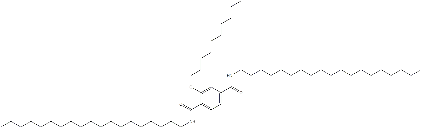 2-(Decyloxy)-N,N'-dinonadecylterephthalamide Struktur