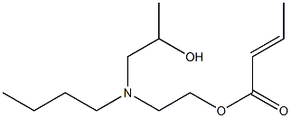 Crotonic acid 2-[N-butyl-N-(2-hydroxypropyl)amino]ethyl ester Struktur