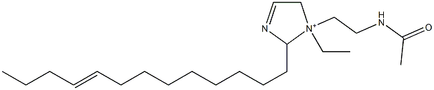 1-[2-(Acetylamino)ethyl]-1-ethyl-2-(9-tridecenyl)-3-imidazoline-1-ium Struktur