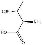 (2S,3R)-2-Amino-3-chlorobutanoic acid Struktur