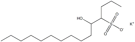 5-Hydroxypentadecane-4-sulfonic acid potassium salt Struktur