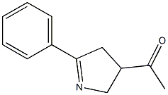 4-Acetyl-4,5-dihydro-2-phenyl-3H-pyrrole Struktur