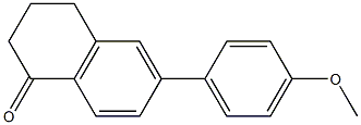 6-(4-Methoxyphenyl)tetralin-1-one Struktur