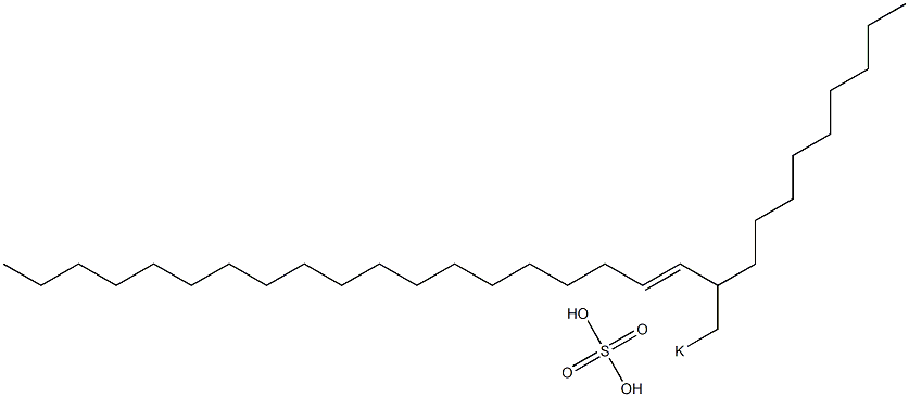 Sulfuric acid 2-nonyl-3-henicosenyl=potassium ester salt Struktur