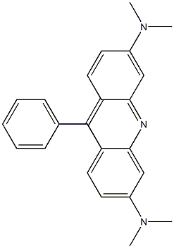 N,N,N',N'-Tetramethyl-9-phenylacridine-3,6-diamine Struktur