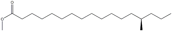 (14R)-14-Methylheptadecanoic acid methyl ester Struktur